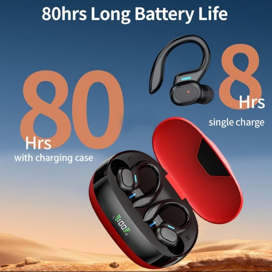 Wireless Sports Earbuds – TWS Stereo Earphones with Mic & LED Charging Case
