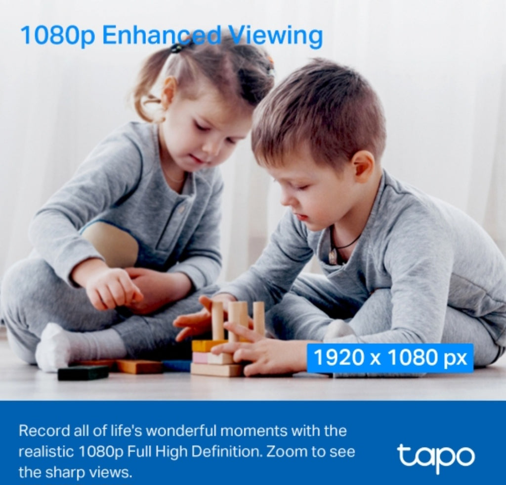 Tapo C200 1080p Full HD Pan & Tilt Wi-Fi Security Camera with Night Vision & Motion Detection