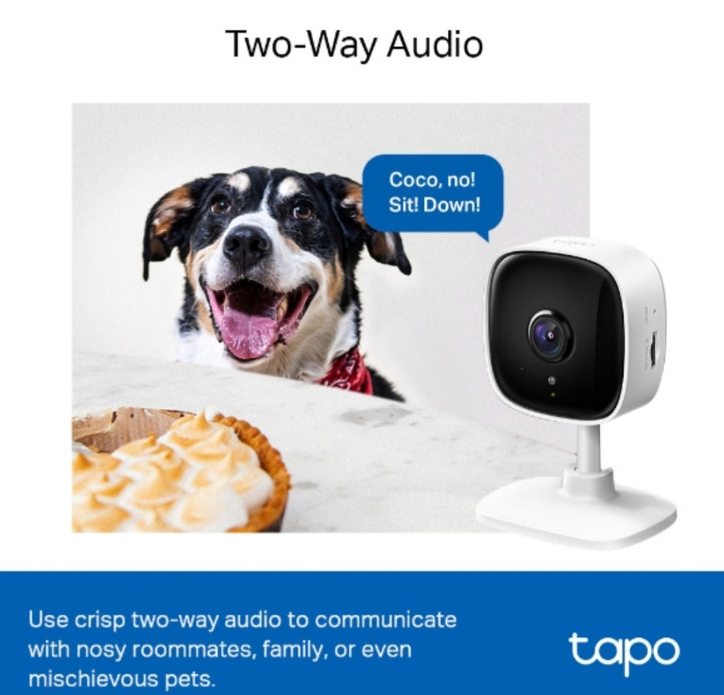 TP-Link Tapo TC60 1080p Full HD Indoor Wi-Fi Security Camera with Night Vision, Motion Detection & Two-Way Audio