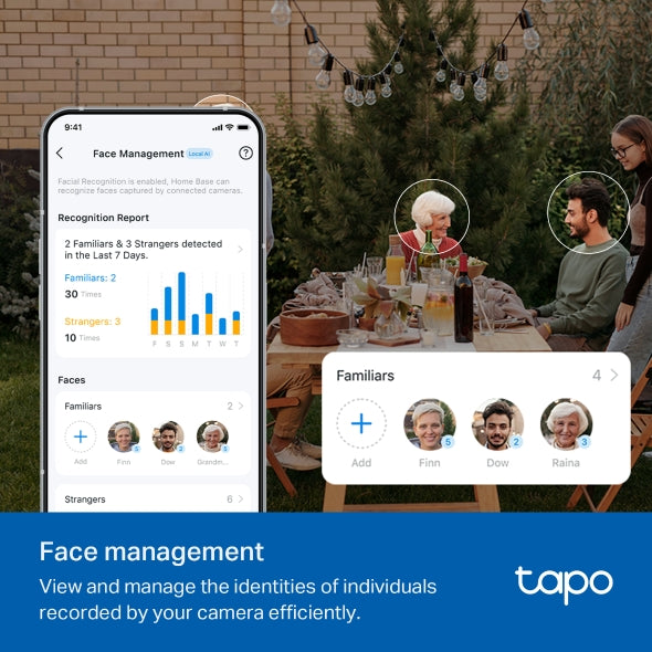 TP-Link Tapo H500 Smart HomeBase | 16GB Built-in Storage | Expandable to 16TB | AI Face Recognition | Matter Compatible | HDMI Output