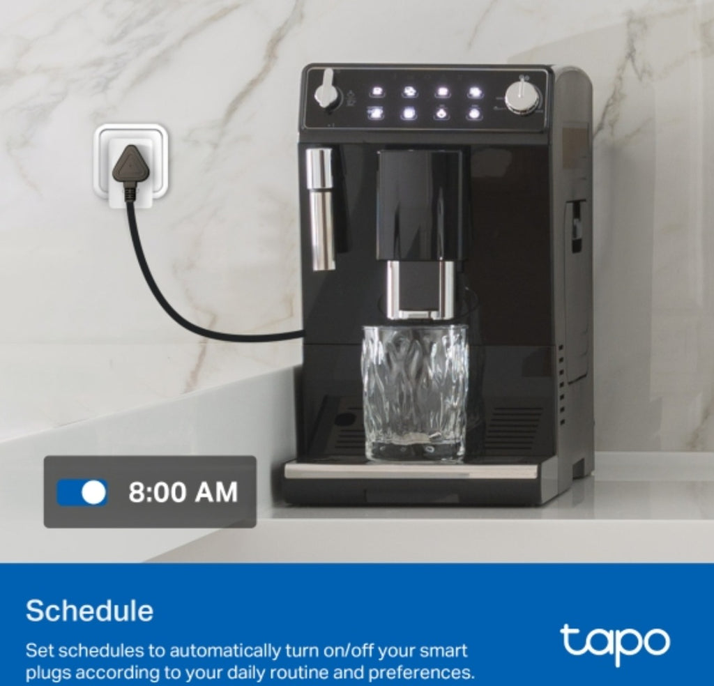 TP-Link Tapo P110 (EU) Mini Smart Wi-Fi Plug with Energy Monitoring | Remote Control | Alexa & Google Assistant