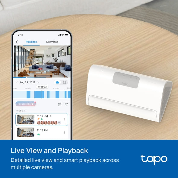 TP-Link Tapo H500 Smart HomeBase | 16GB Built-in Storage | Expandable to 16TB | AI Face Recognition | Matter Compatible | HDMI Output