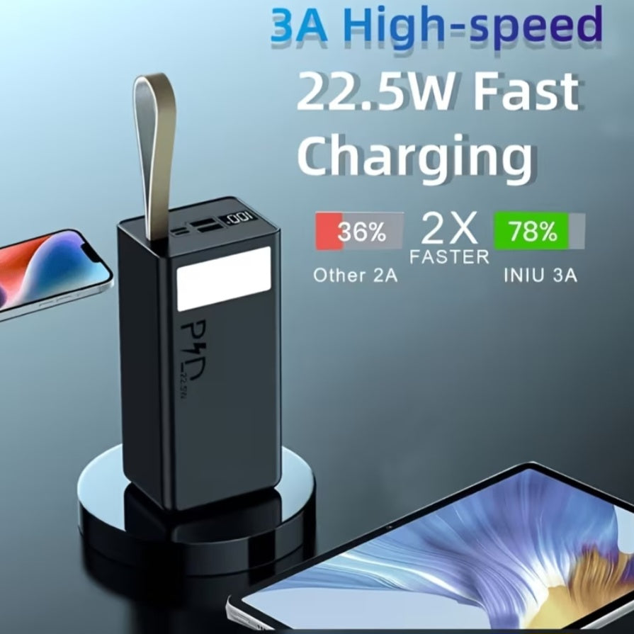 40,000mAh Fast Charge Power Bank – 22.5W USB-C with LCD Display