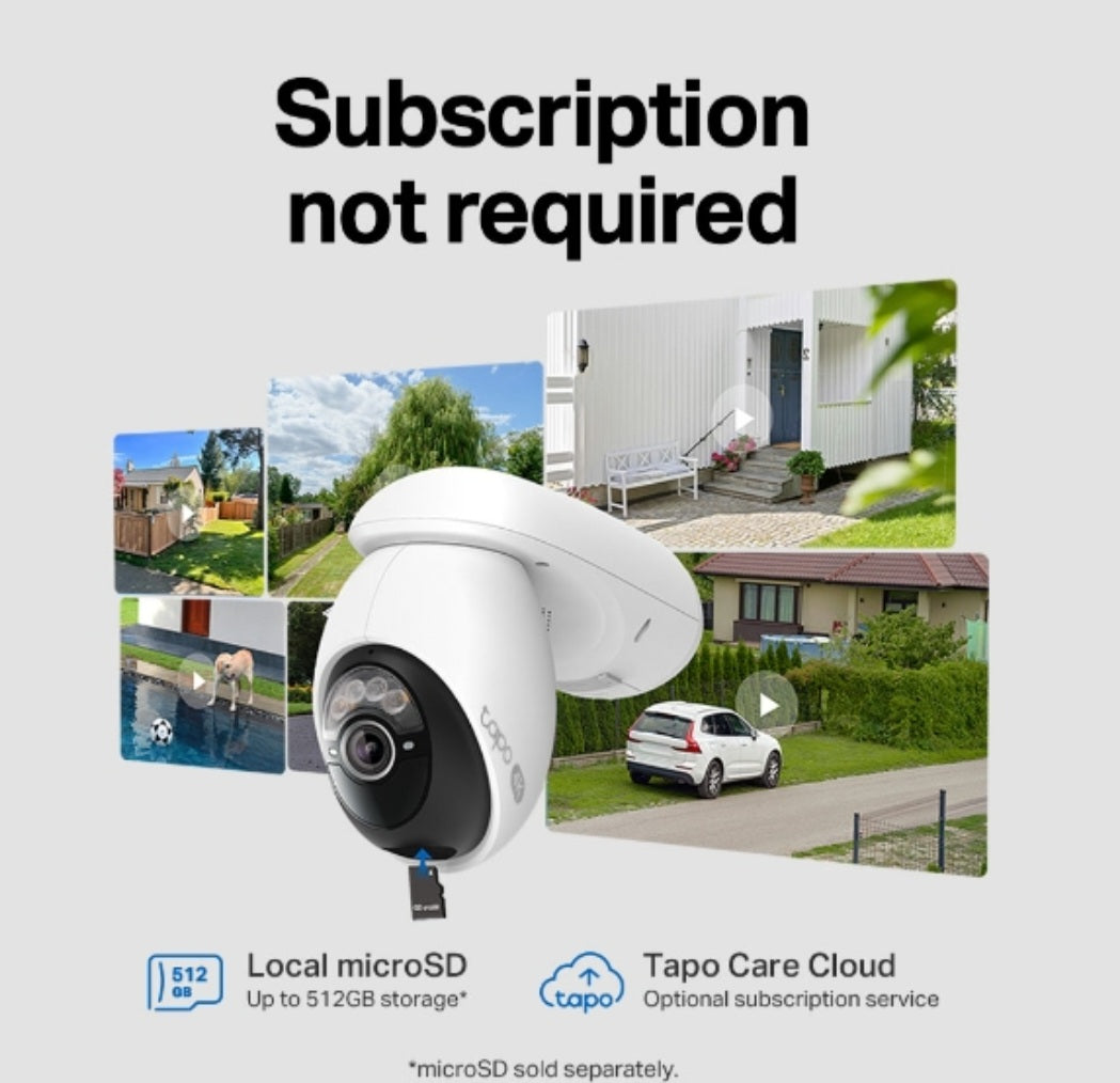 TP-Link Tapo C660 Kit – 4K Solar-Powered Wire-Free Pan & Tilt Outdoor Security Camera