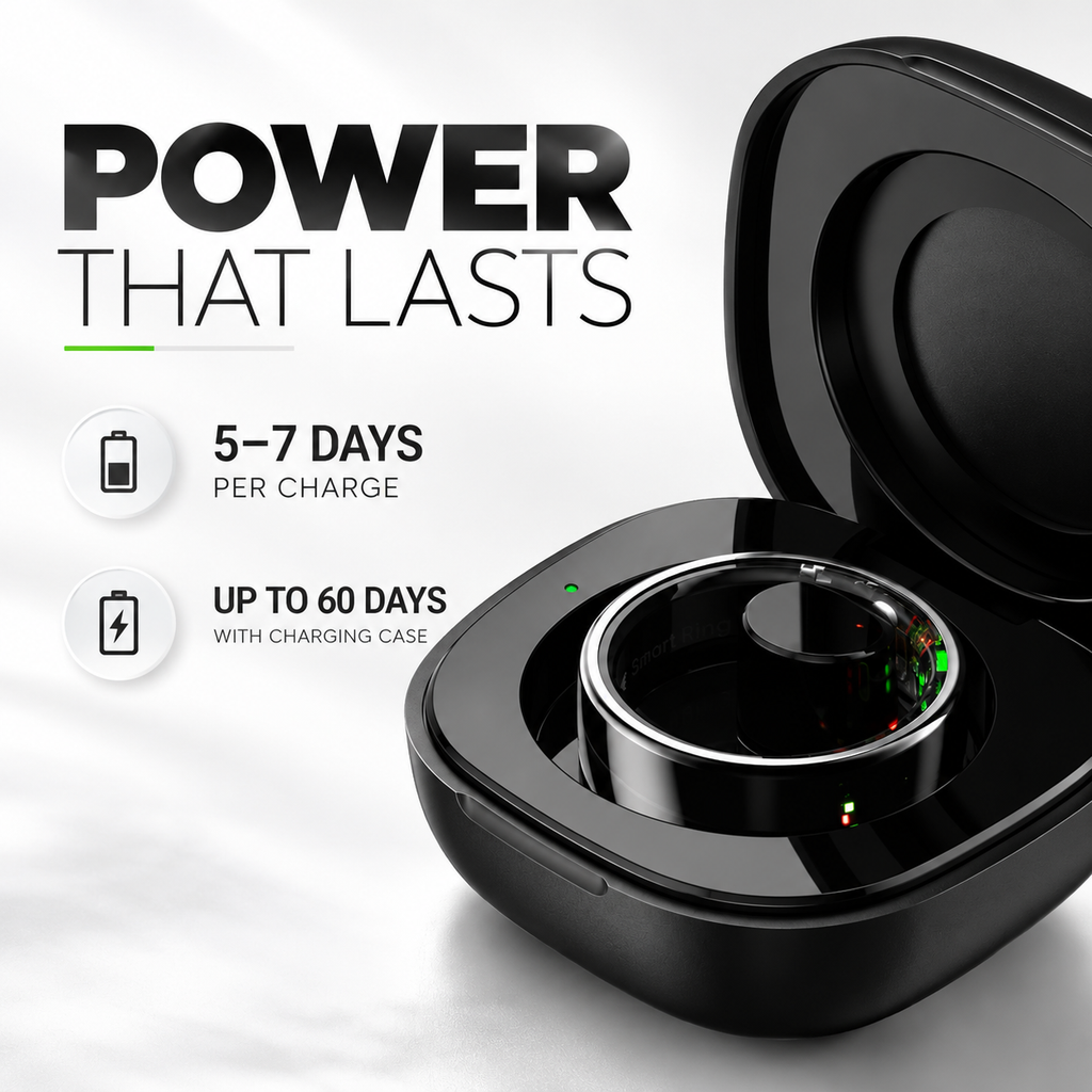 R08 Smart Ring | Fitness Tracker, Sleep Monitoring & Smart Touch Control