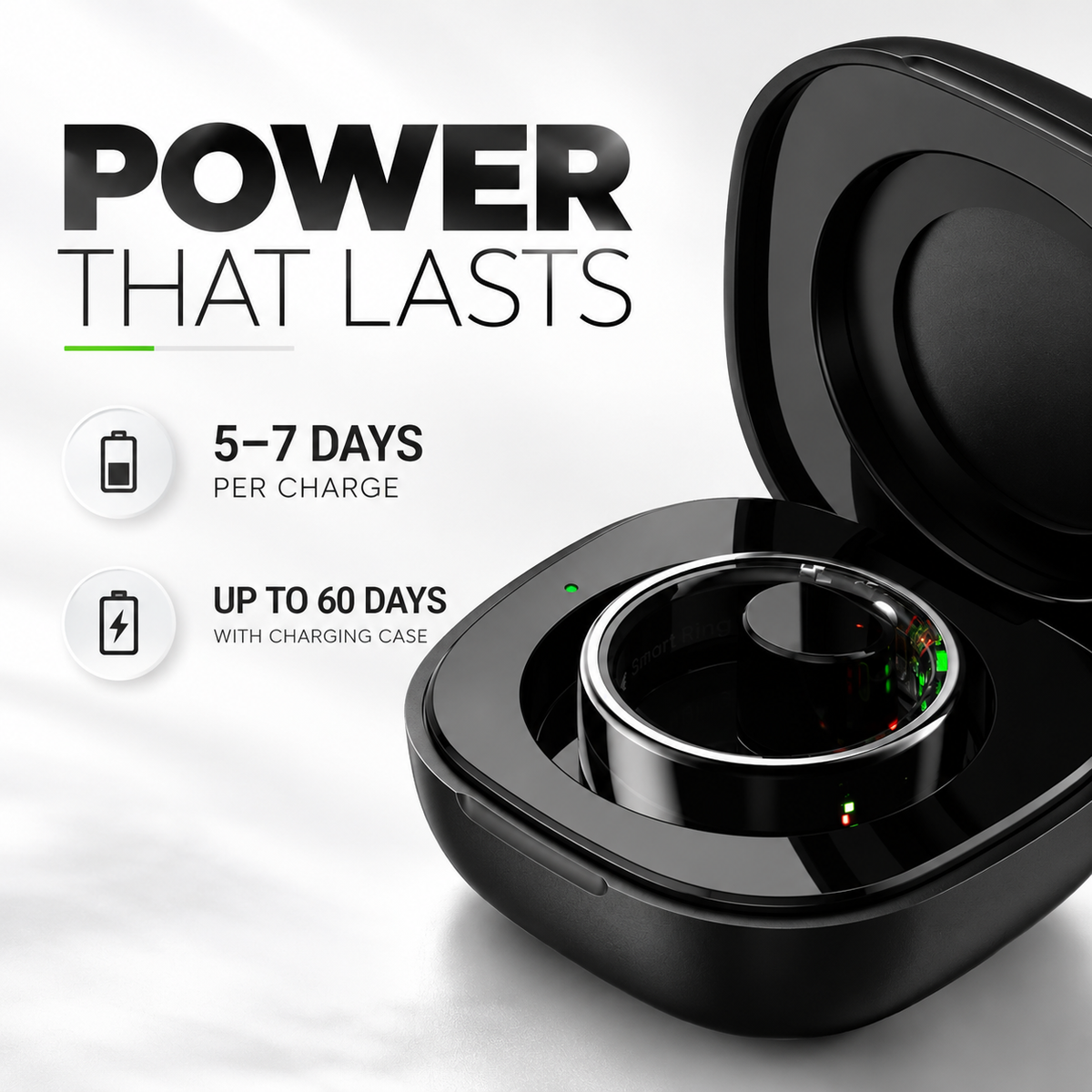 R08 Smart Ring | Fitness Tracker, Sleep Monitoring & Smart Touch Control