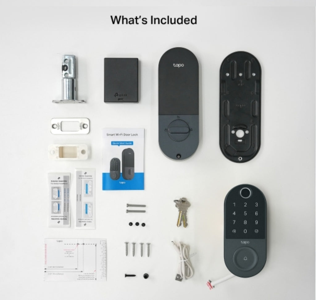 Tapo DL110 Smart Wi-Fi Door Lock with Fingerprint Recognition & App Control