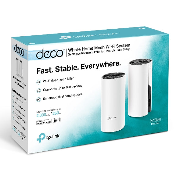 TP-Link Deco M4 AC1200 Whole Home Mesh Wi-Fi System (2-Pack)
