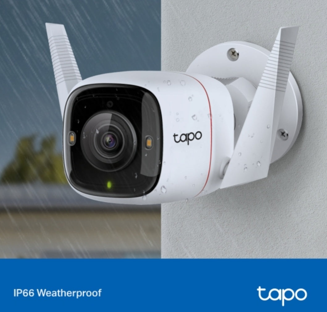Tapo C320WS 2K QHD Outdoor Wi-Fi Security Camera with Starlight Color Night Vision & AI Detection