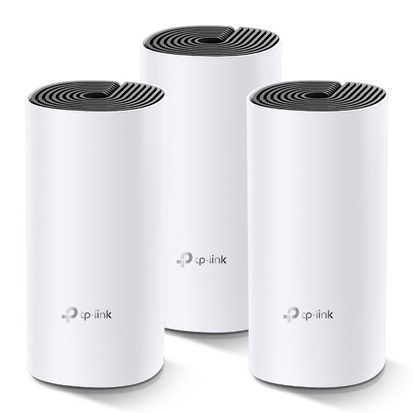 TP-Link Deco M4 (3-Pack) AC1200 Whole Home Mesh Wi-Fi System | Dual-Band Wi-Fi 5 | Covers Up to 370m²