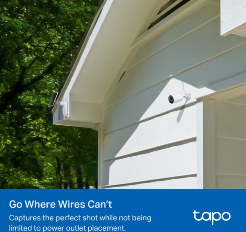 TP-Link Tapo C425 KIT 2K QHD Wire-Free Solar Security Camera Kit – Outdoor Wi-Fi Camera with AI Detection & Color Night Vision