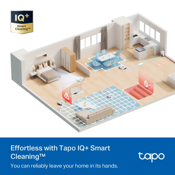 TP-Link Tapo RV30 Max Plus Robot Vacuum & Mop with Auto-Empty Dock (5,300Pa, LiDAR Navigation, Smart Mapping)