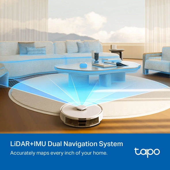 TP-Link Tapo RV30 Max Plus Robot Vacuum & Mop with Auto-Empty Dock (5,300Pa, LiDAR Navigation, Smart Mapping)