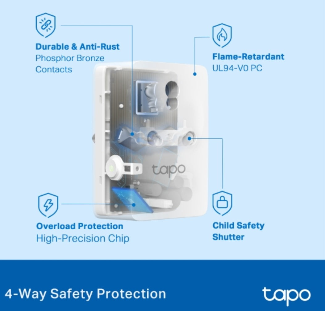 TP-Link Tapo P110 (EU) Mini Smart Wi-Fi Plug with Energy Monitoring | Remote Control | Alexa & Google Assistant