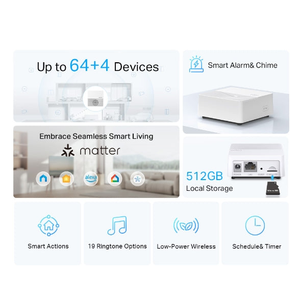 TP-Link Tapo H200 Smart Hub | HomeBase for Tapo Cameras, Video Doorbells & Smart Sensors