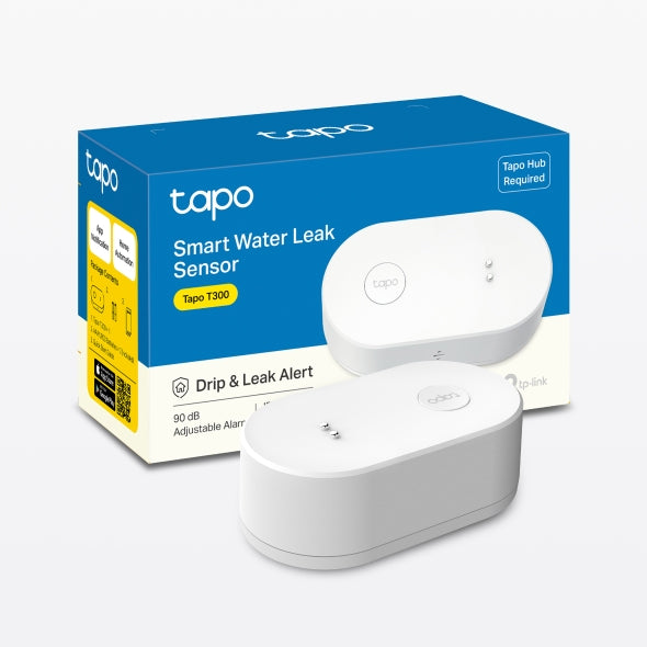 TP-Link Tapo T300 Smart Water Leak Sensor | IP67 Waterproof | 90dB Alarm | Instant App Alerts | Hub Required