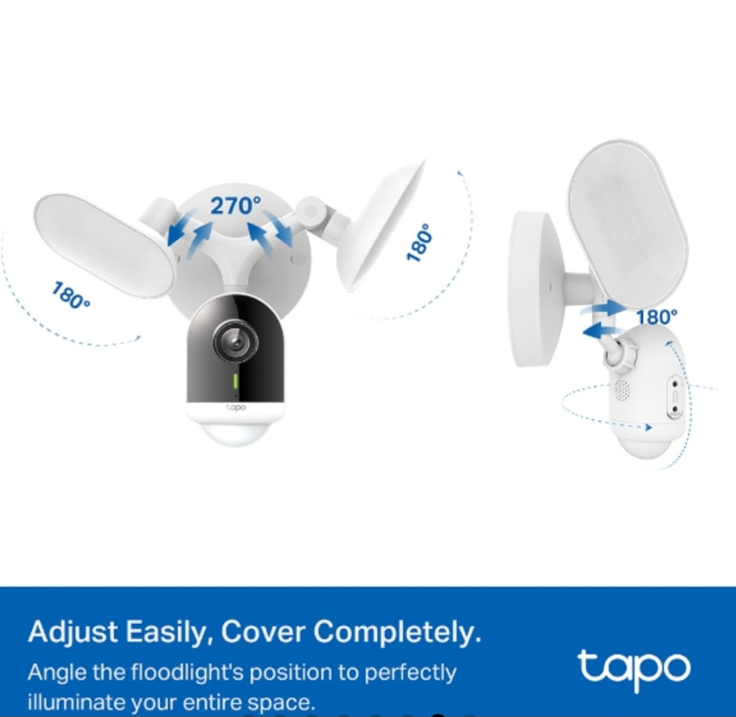 TP-Link Tapo C720 Smart Floodlight Security Camera | 2K QHD AI Detection & 2800-Lumen Floodlight