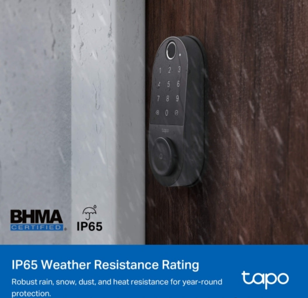 Tapo DL110 Smart Wi-Fi Door Lock with Fingerprint Recognition & App Control