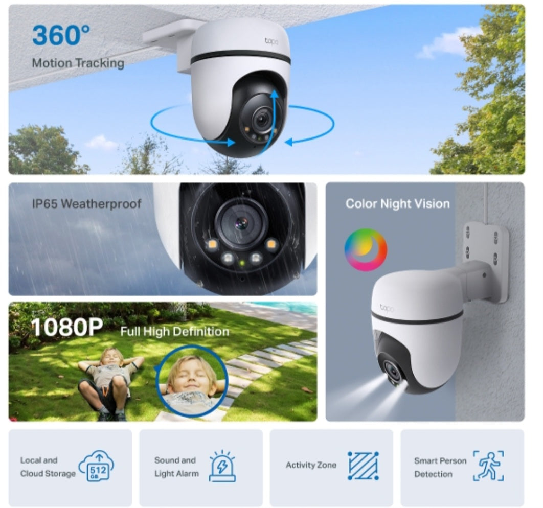 Tapo C500 Full HD Outdoor Wi-Fi Security Camera | 360° Pan & Tilt