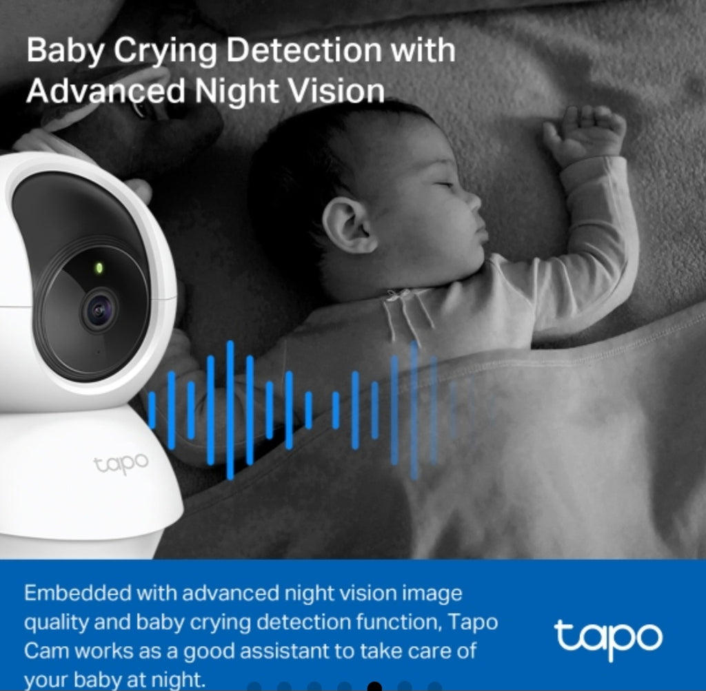 Tapo C200 1080p Full HD Pan & Tilt Wi-Fi Security Camera with Night Vision & Motion Detection
