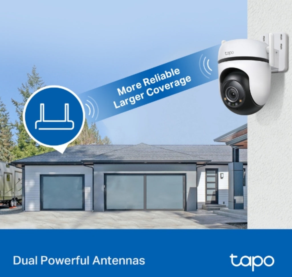 Tapo C520WS Outdoor Pan & Tilt Wi-Fi Camera | 2K QHD | Color Night Vision