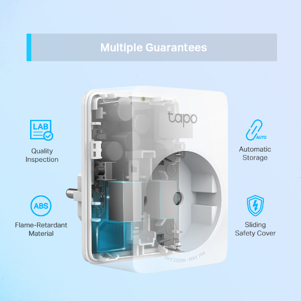 TP-Link Tapo P100 Smart Wi-Fi Plug | Remote Control | Alexa & Google Home Compatible