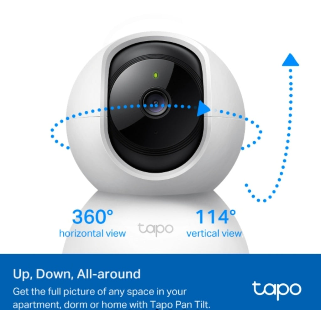 Tapo C200 1080p Full HD Pan & Tilt Wi-Fi Security Camera with Night Vision & Motion Detection