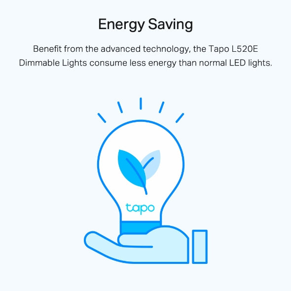 TP-Link Tapo L520E Smart Wi-Fi Daylight Dimmable LED Bulb (E27, 806 Lumens, Works with Alexa & Google Home)