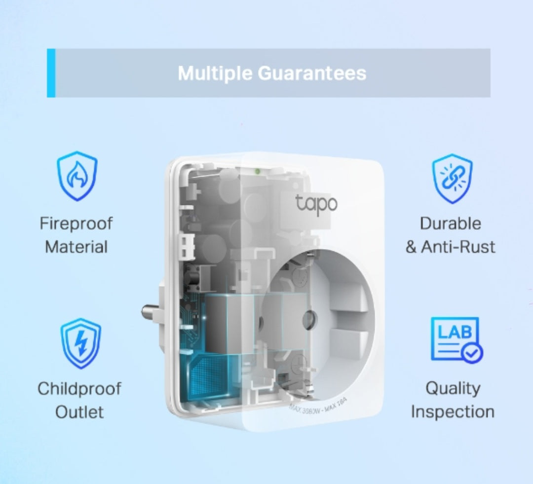 TP-Link Tapo P110 (IN) Smart Wi-Fi Plug with Energy Monitoring | 16A | Alexa & Google Home Compatible