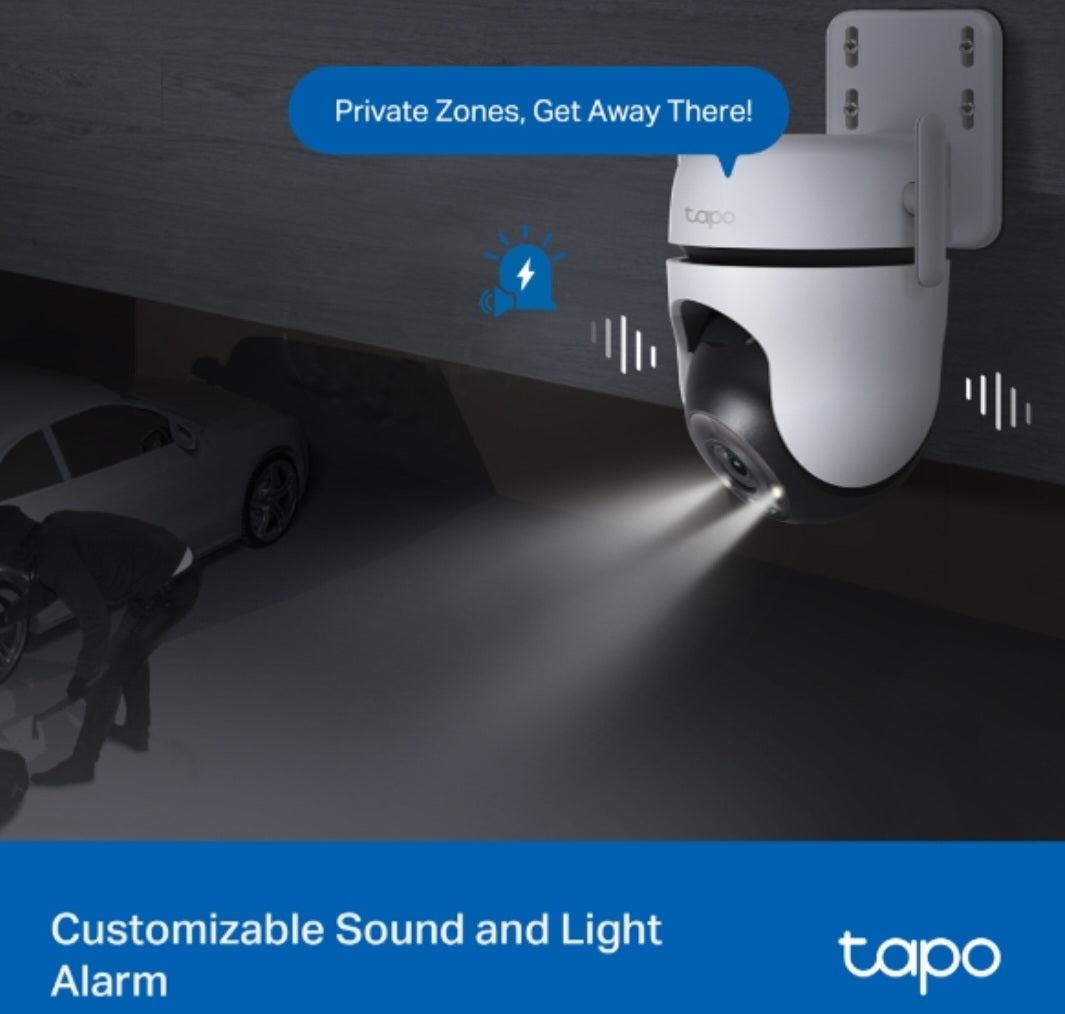 Tapo C520WS Outdoor Pan & Tilt Wi-Fi Camera | 2K QHD | Color Night Vision