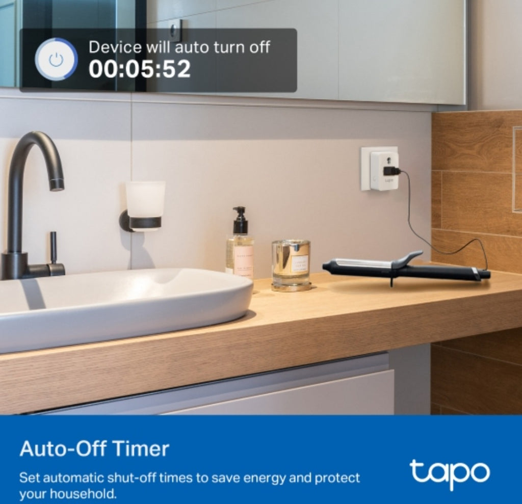 TP-Link Tapo P110 (EU) Mini Smart Wi-Fi Plug with Energy Monitoring | Remote Control | Alexa & Google Assistant