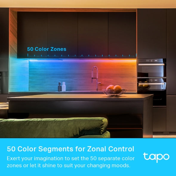 TP-Link Tapo L930-10 Smart Wi-Fi RGBIC LED Light Strip (10m, Multicolour, Apple HomeKit, Alexa & Google Home)