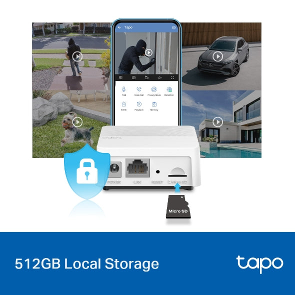 TP-Link Tapo H200 Smart Hub | HomeBase for Tapo Cameras, Video Doorbells & Smart Sensors