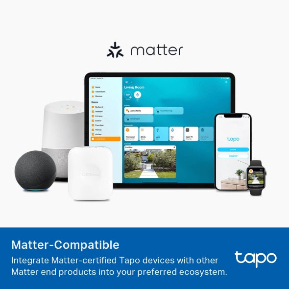 TP-Link Tapo L535B Smart Wi-Fi Multicolour LED Bulb (B22) – Matter, 1055 Lumens, Voice Control