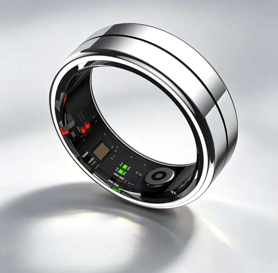 GWENLAND Smart Ring: Fitness & Sleep Tracker, 5ATM Waterproof, Stainless Steel