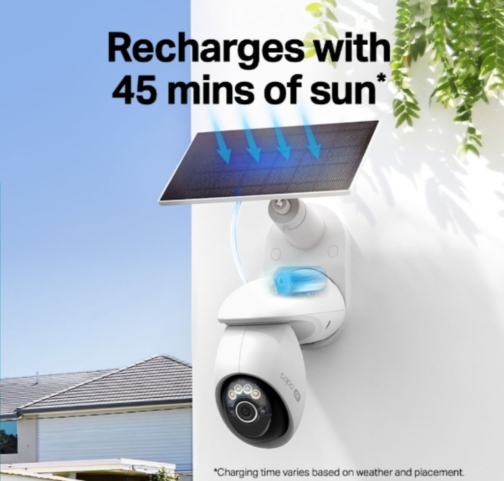 TP-Link Tapo C660 Kit – 4K Solar-Powered Wire-Free Pan & Tilt Outdoor Security Camera