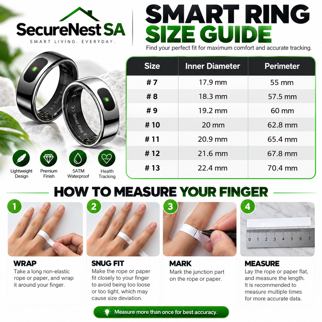 R08 Smart Ring | Fitness Tracker, Sleep Monitoring & Smart Touch Control