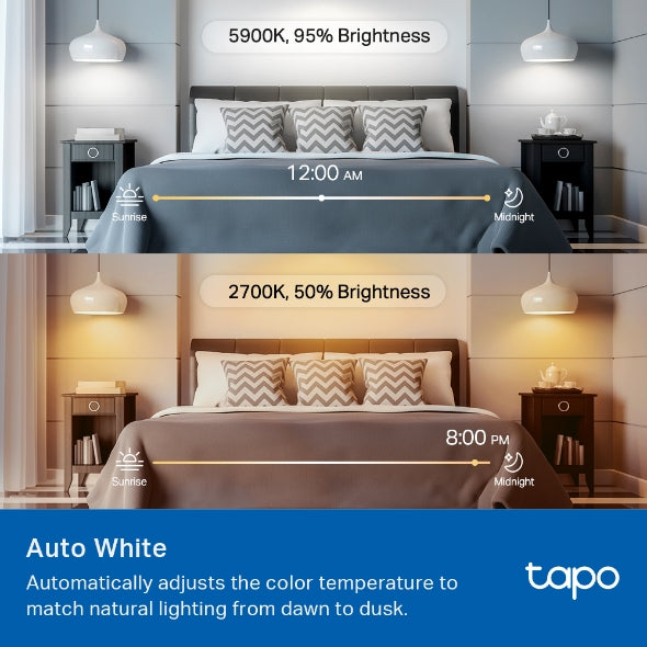 TP-Link Tapo L535B Smart Wi-Fi Multicolour LED Bulb (B22) – Matter, 1055 Lumens, Voice Control