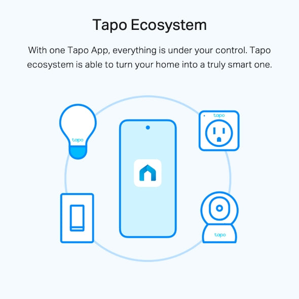 TP-Link Tapo L520E Smart Wi-Fi Daylight Dimmable LED Bulb (E27, 806 Lumens, Works with Alexa & Google Home)