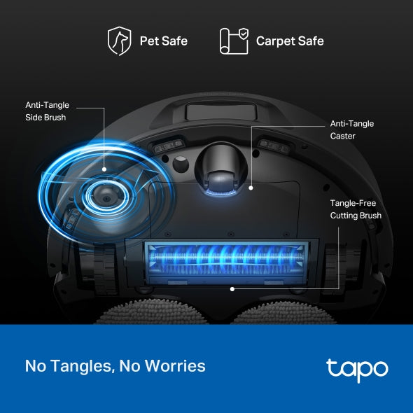 TP-Link Tapo RV50 Pro Omni AI Robot Vacuum & Mop with All-in-One Self-Cleaning Dock (15,000Pa, Auto Empty, Self-Washing & Drying)