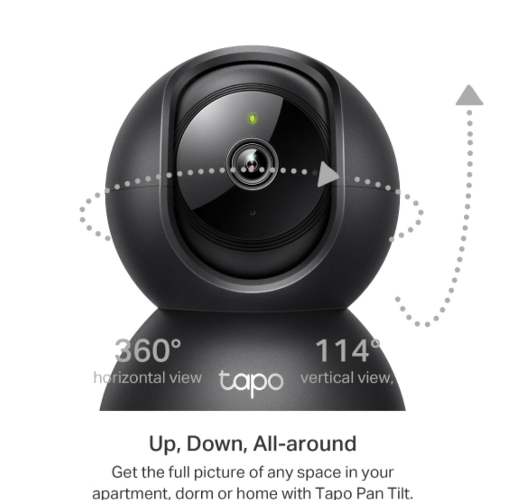 TP-Link Tapo C211 2K 3MP Smart Pan & Tilt Indoor Wi-Fi Security Camera with Motion Tracking, Night Vision & Two-Way Audio