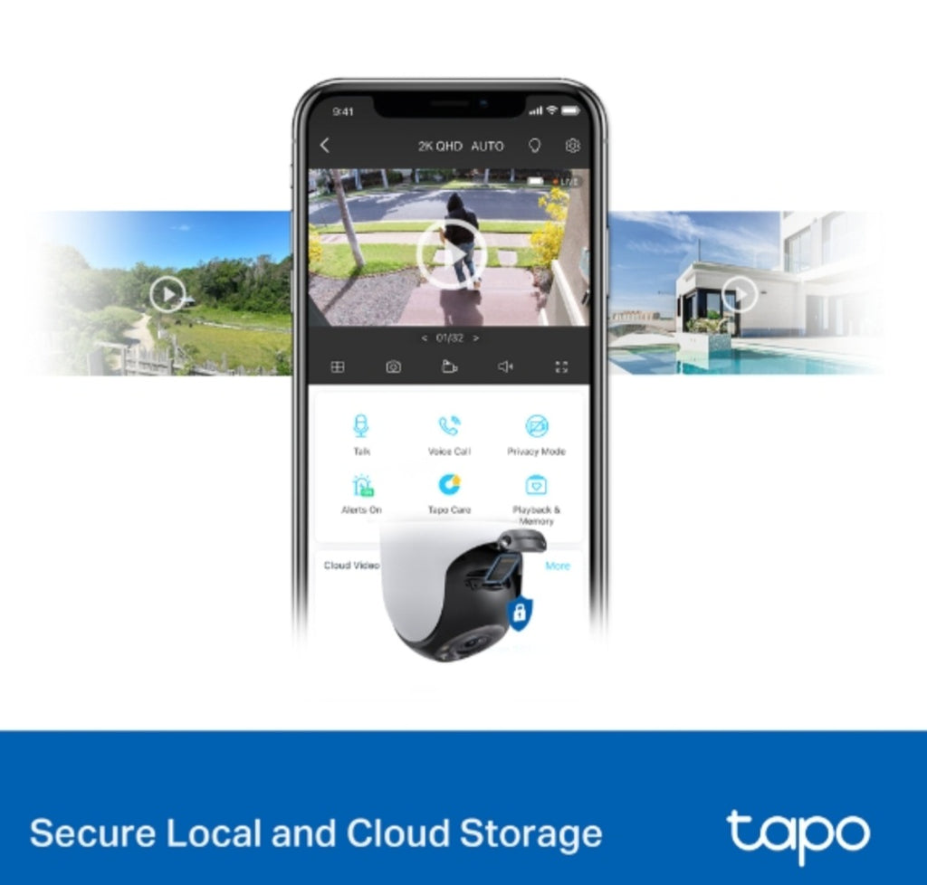 Tapo C520WS Outdoor Pan & Tilt Wi-Fi Camera | 2K QHD | Color Night Vision