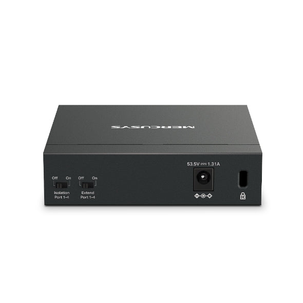 Mercusys MS105GP 5-Port Gigabit PoE+ Desktop Switch (65W) | 4 PoE+ Ports | Plug & Play