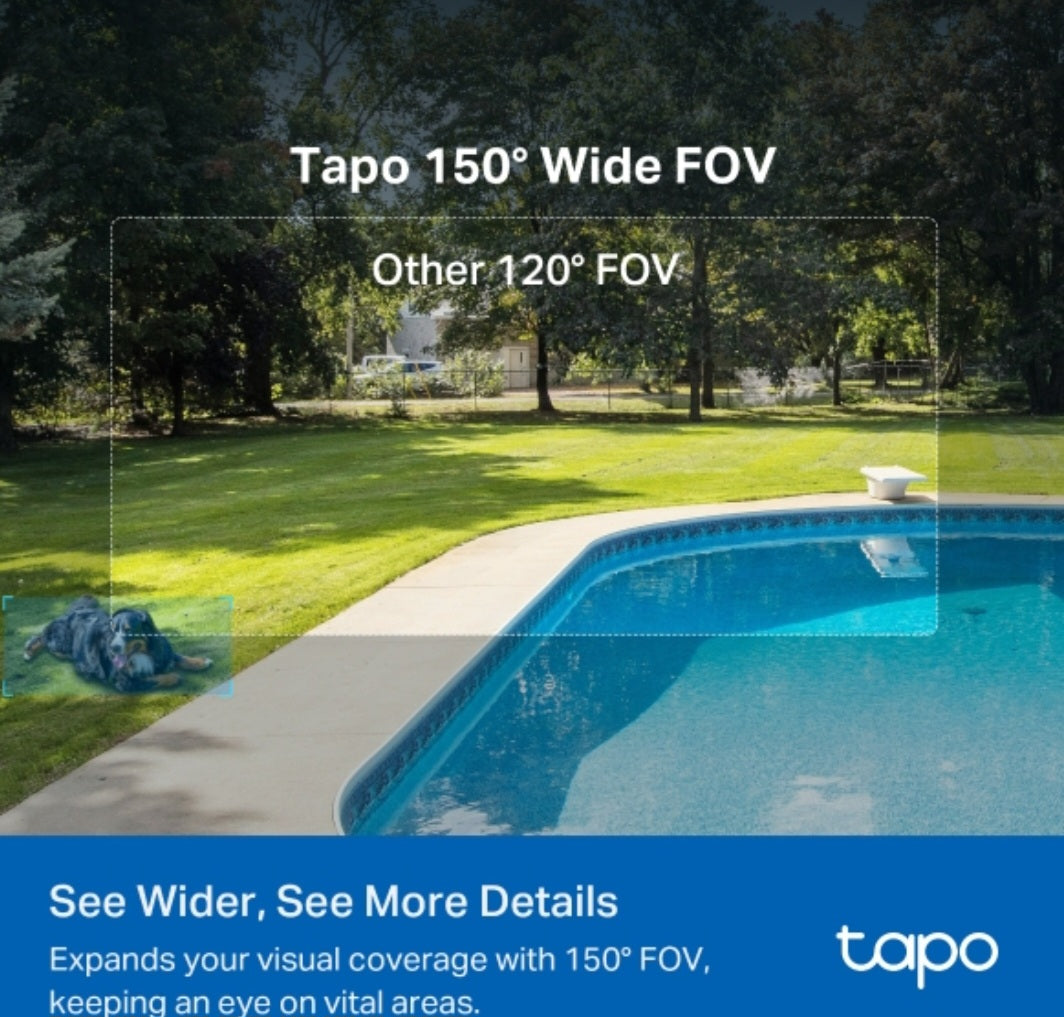 TP-Link Tapo C425 KIT 2K QHD Wire-Free Solar Security Camera Kit – Outdoor Wi-Fi Camera with AI Detection & Color Night Vision