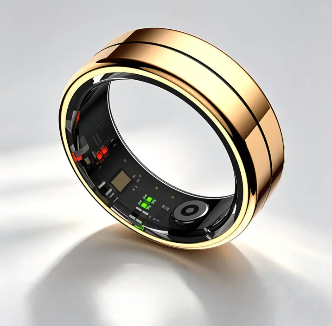 GWENLAND Smart Ring: Fitness & Sleep Tracker, 5ATM Waterproof, Stainless Steel