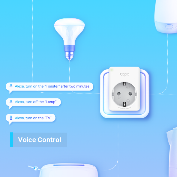 TP-Link Tapo P100 Smart Wi-Fi Plug | Remote Control | Alexa & Google Home Compatible