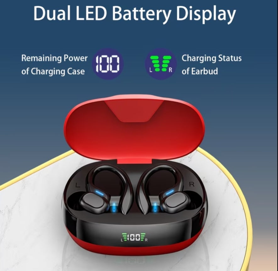Wireless Sports Earbuds – TWS Stereo Earphones with Mic & LED Charging Case