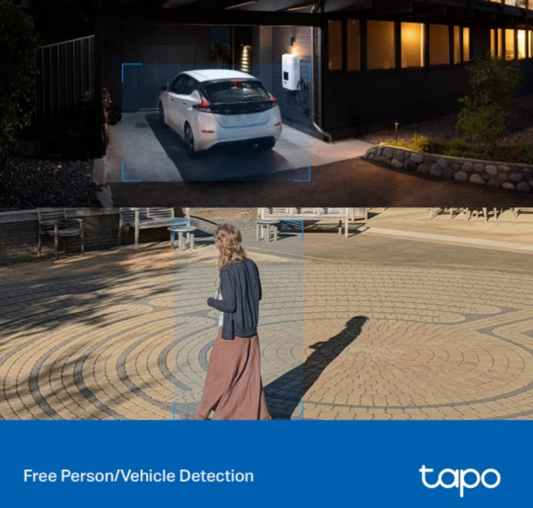 Tapo C320WS 2K QHD Outdoor Wi-Fi Security Camera with Starlight Color Night Vision & AI Detection