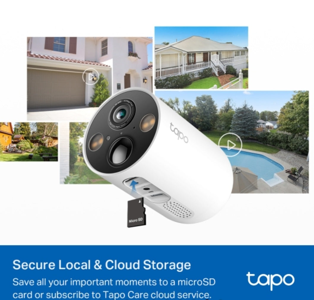 TP-Link Tapo C425 KIT 2K QHD Wire-Free Solar Security Camera Kit – Outdoor Wi-Fi Camera with AI Detection & Color Night Vision