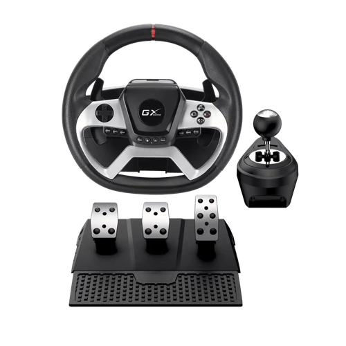Genius SpeedMaster X5 Force Feedback Racing Wheel with 6+R Shifter